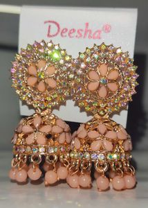 Deesha Earrings - Stud and Jhumka set