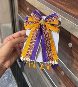 Embellished Festive Hair Bow