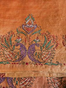 Kantha work pure silk saree