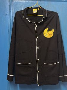 Cute Moon & Bird Pajama Shirt