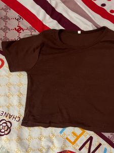 Brown Basic T-Shirt