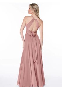 new Blush peach back less bow dress👗(surplus)