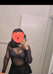 Black Mesh (NET) Top