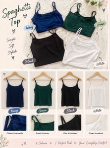 Set of 4 camisole Multicolor