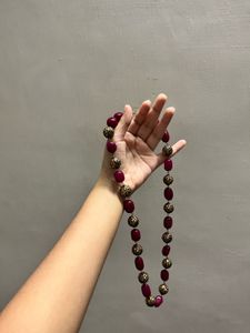 Handmade  Copper Brass Beaded Necklace S
