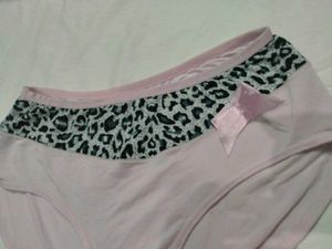 Pink Leopard Print Panty with Bow