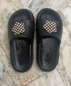 Cute Checkerboard Flower Slides