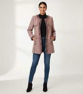 Chic Pink Tweed Jacket