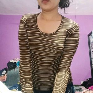 Striped Long Sleeve Top