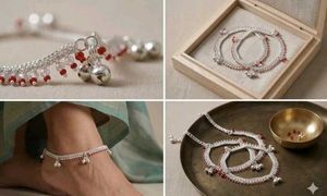 new Beautiful Anklets with Red Beads Payal