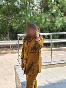 Stylish Mustard Ethnic Kurta Set