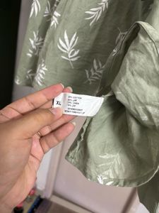 “Bombay Paisley” Mintgreen Leafy Mini Dress