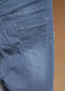 Women Bootcut Grey Jeans With High Waist