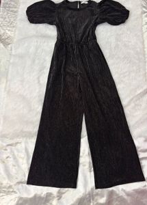 Chic Black Velvet Jumpsuit