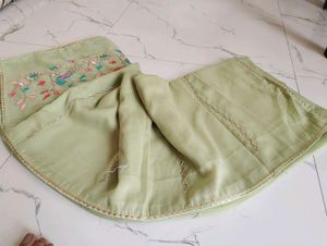 Embroidered Silk Saree