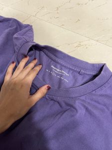 purple T-shirt