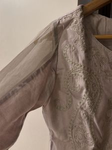 Embroidered Tassel Kurta