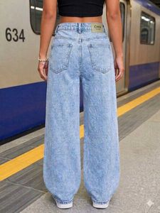 Light Wash Denim Jeans with Bow Embroidery