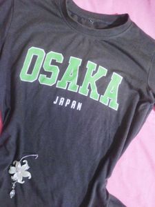 Osaka Japan Graphic T-Shirt y2k fitted
