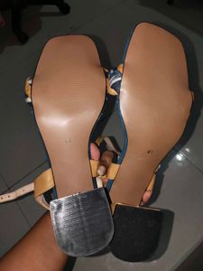 New Denim Braided Heels