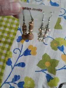 2  Pairs Of Earrings, Metal Bangles, Mangalsutras