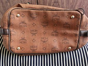 MCM Monogram Drawstring Bucket Bag