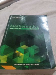 R.D. Sharma Mathematics for Class XII Volume 2