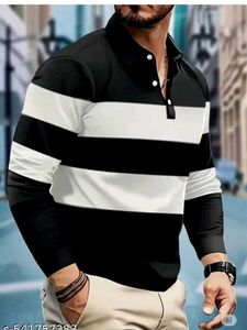 Men's Striped Polo T-Shirt
