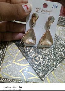 Elegant Triangle Drop Earrings