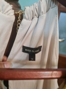 RIVER ISLAND UK Halter neck Draped Dress