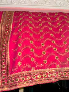 Beautiful Pink Embroidered Saree