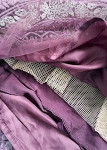 Mauve Embroidered Lehenga