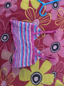 Pink &amp; Blue Striped Knit Top