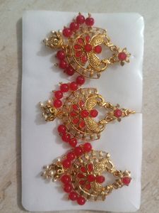 Red Earring With Maagtika