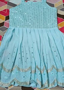 Beautiful Sky Blue Ethnic Gown for Sale ✨