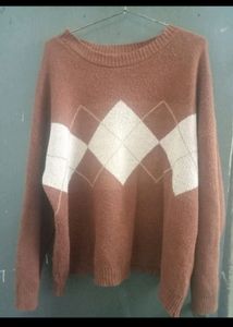 Urbanic Brown Argyle Sweater