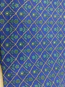 Blue Floral Print Kurta