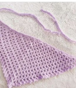 Crocheted Head Scarf Bandana