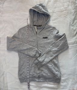 Puma Grey Zip-Up Hoodie