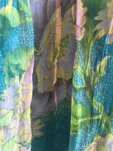 label Ritu Kumar floral Print halter gown/dress