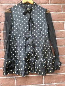 Black Polka Dot top