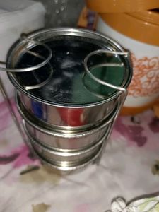 4 Kwality Thermoware Mojo, Stainless Steel Tiffi