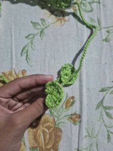 Handmade Crochet Green Headband