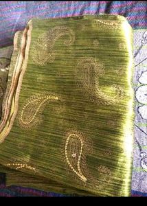 Beautiful Green Paisley Saree