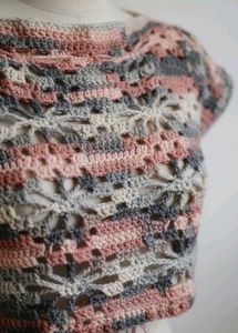 Crochet Knit Top - Unique Design