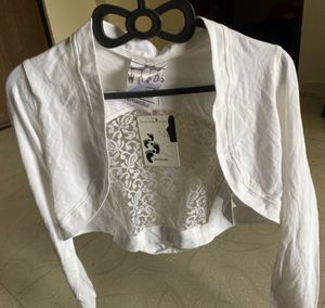 Brand New Remanika White Shrug |with Tag |Size XS