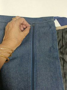 Denim Waist Bag with "AMPS express"