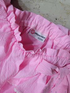 New Pink Skirt and Top Set