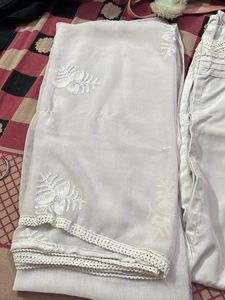 Red chicken kurta set