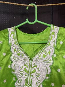 Beautiful Green Embroidered Kurta
